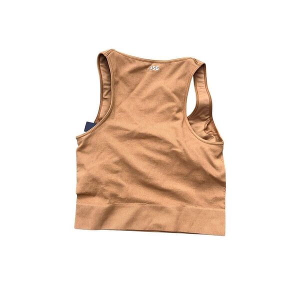 DSG woman’s XXS cadet brown momentum seamless sports bra tank cropped top - Picture 2 of 3